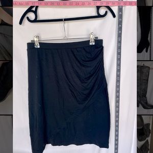 Vince Camuto Black ruched mini skirt cotton comfortable stretchy